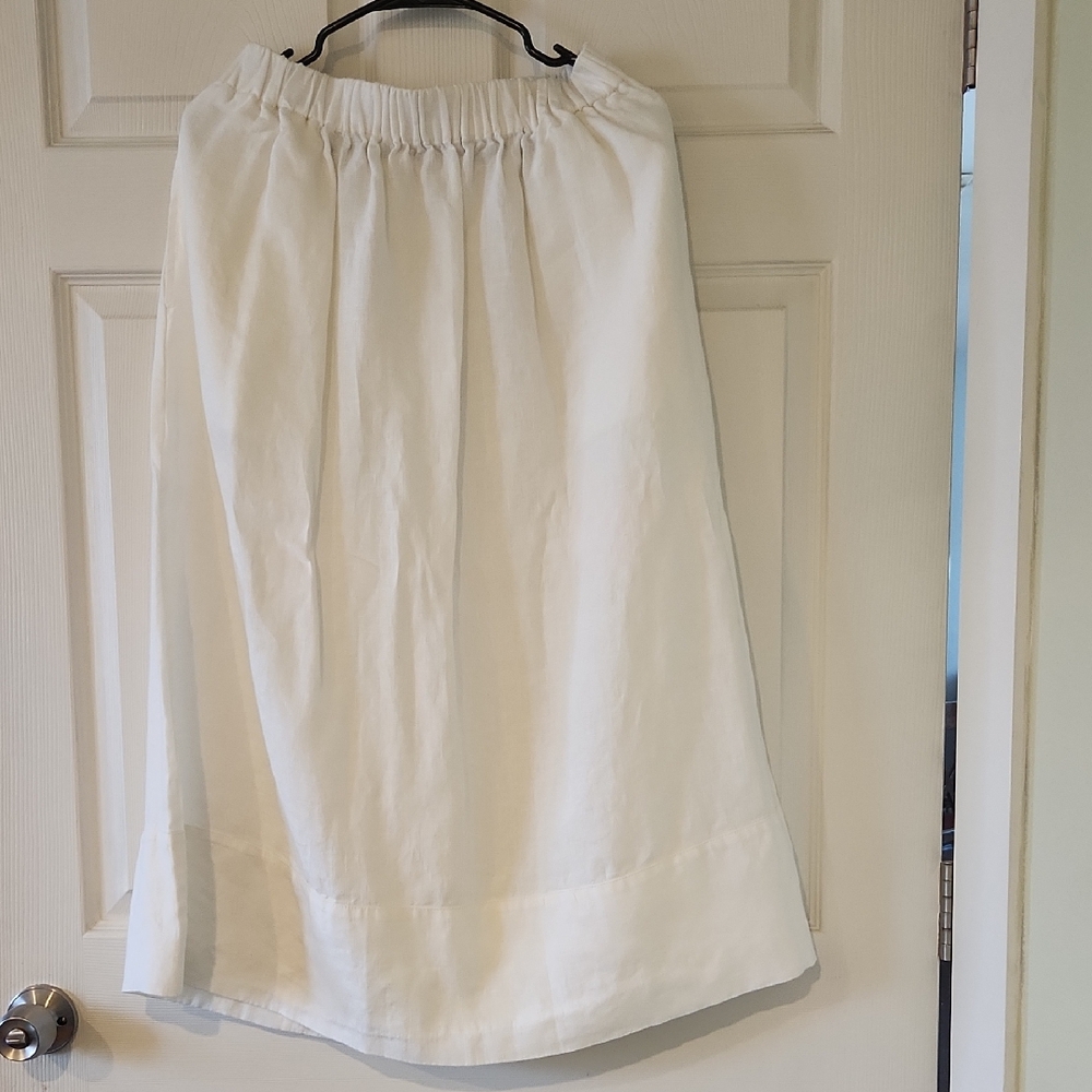 Linenfox * Ariel Linen Skirt * Milky White * S-M